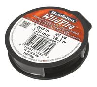 Fil nylon tressé - Wildfire - Noir - 0,2 mm - 18,3 m - Résistant à l'usure