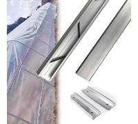 Fil Ondulé Et Profilé De Verrouillage Pour Serre, Rail En U Et Fil À Ressort Enduit/Fixations Pour Film Protection Pour Poulaillers Et Abris Jardin(52m/170.6ft (26 pcsx2m))