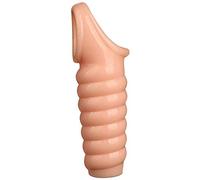 Fil Pénis Gaine Extension Réutilisable Réaliste Silicone Médical Élastique Gaine Prolongateur Jouet Sexuel Retard Ejaculation pour Hommes