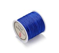 Fil Perlé Cordon en Nylon de 10 m/Rouleau, 0,8 mm, for la création de Bracelets, Pompons et Bijoux DIY.(Blue3)