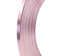 Fil plat aluminium rose 5mm 10m Arrangements floraux Fil de bricolage