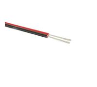 Fil plat rouge noir à 2 broches, 18 AWG, 5 mètres, isolé en PVC for extension de bande lumineuse LED 12 V/24 V, sonnette, connexion basse tension(3M,20 AWG)