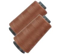 Fil polyester - Fil à coudre 40/2 | Fil machine polyester haute vitesse pour couture, surjeteuse et broderie | Lot de 2 bobines de fil à surjeteuse durable (200 g)