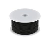 Fil pour Bracelet Perle, 1mm x 100m Fil Elastique pour Bracelet Resistant, Cordon Noire, Cordon Elastique Bracelet Coloré, Cordon pour Collier Artisanat Fabrication de Bijoux