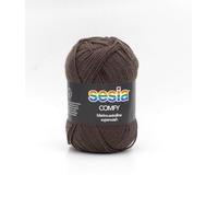 Fil pour chaussettes Sesia Comfy Pelote Merino Extrafine Superwash et Laine Cachemire Café col 369
