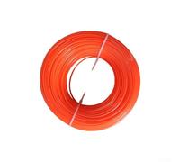 Fil pour débroussailleuse à faible bruit avec construction double polymère pour éviter la soudure et augmenter la résistance, conçu pour une performance de tonte efficace (orange)