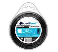 Fil pour débroussailleuse - CELL-FAST - Carré - 2,4 mm - 70 m - Renforcé aluminium
