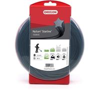 Oregon Fil de débroussailleuse Nylon Étoile 2.4mm, Coupe herbes hautes, mauvaises herbes, végétation dense, Fil nylon haute résistance, compatible avec modèles standards, 2.4mm x 90m (104883E)