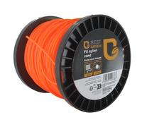 Fil pour débroussailleuse - Profil rond - Nylon - 2,4mmx86m
