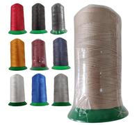 Fil pour Machine à Coudre d'Extérieur 100% Polyester, Bobine de 1500 Mètres en différentes Couleurs. Fil à Coudre Résistant pour Bâche de Bateau. Fil pour Coudre des Stores (Beige)