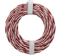 Fil pour sonnette Donau Elektronik 205-10 2 x 0.2 mm² rouge/blanc 10 m