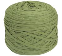 Fil pour t-shirt, 400 g - Tissu élastique - Pour crochet et tricot - 130 yards - Fil spaghetti épais - Pour la main, le bricolage, le sac, les coussins, le crochet - Décoration d'intérieur (avocat)