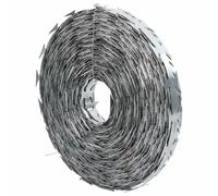 Fil rasoir Argent 5000 x 1.9 cm Acier galvanisé vidaXL