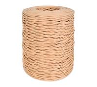 Fil recouvert de papier, 200 m x 2 mm, fil de papier naturel couleur cuir de vache pour arrangements floraux, corolle, couronne de Noël, décoration de mariage, bricolage