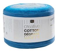 Pelote de coton CREATIVE COTTON DEGRADE LUCKY 8 -(...) - 18 Bleu Aqua