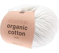 Fil Rico Design Essentials Organic Cotton aran, 50 g, env. 90 m Blanc