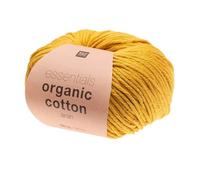 Fil Rico Design Essentials Organic Cotton aran, 50 g, env. 90 m Moutarde