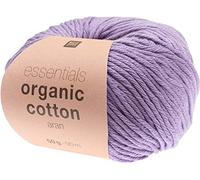 Fil Rico Design Essentials Organic Cotton aran, 50 g, env. 90 m Violet