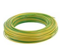 FILS RIGIDE 10MM2 VERT JAUNE C100 COURONNE DE 100ML