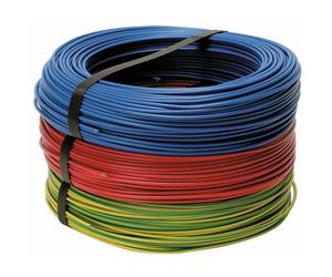 Fil rigide HO7V-U - couronne de 100 m - 1,5 mm² - noir BRICOZOR