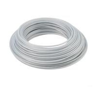 Fil robuste conçu avec un noyau en acier et une couche extérieure en nylon pour les tâches difficiles de coupe de pelouse et de jardin, convient pour différents modèles de débroussailleuse (2,4 mm x