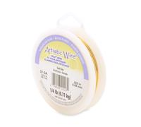 Fil rond Artistic Wire plaqu argent et or, calibre 22, bobine de 1/4 lb, 125 pieds