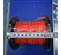 Fil rond orange en nylon pour débroussailleuse, 2,4 mm de diamètre, bobine de 30 m ou 50 m, cordon de rechange de qualité commerciale pour manuel-(A)