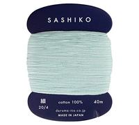 Fil Sashiko - Épaisseur plus fine - 40 m - Couleur 206 - Menthe et crème - Broderie japonaise et matelassage de Yokota