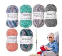 Fil Scrubby Shine - Assortiment de couleurs assorties | Fil pour crochet et tissage, fil Scrubby pour serviettes de bain, torchons
