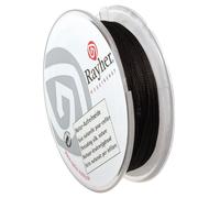 Rayher Fil de soie naturelle enfilage de perles 0,35mmø bobine 25m noir, 8902201