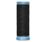 Gütermann Fil de soie 101 M-000 - 100 m (99,7 m) - Noir