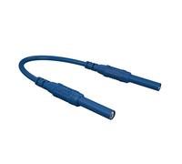 Fil solide à double extrémité de 4 mm avec raccords soudés de capacité 32 A 60 V flexible de 1 m de longueur pour applications industrielles clients à double tête