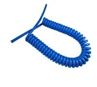 Fil spiralé à ressort, Câble électrique spiralé en PU à 2 conducteurs de 1,5 mm² (15 AWG) extensible 10 mètres(Stretch 9 Meters)