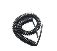 Fil spiralé, Câble spiralé Extensible à 2 conducteurs, rétractable, Disponible en Plusieurs Longueurs(2 Cores 20AWG 5 Meters Straight)