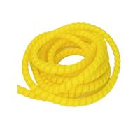 Fil spiralé en plastique et protecteur de tuyau 5 mètres Multicolore Plusieurs tailles(Yellow,25mm inside diameter)