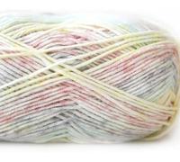 Fil teint par segment de coton au lait | Multicolore 40g Lait Coton Segment Teint Arc-En-Ciel Tricot À La Main Crochet: Pull Écharpe(109)