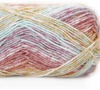 Fil teint par segment de coton au lait | Multicolore 40g Lait Coton Segment Teint Arc-En-Ciel Tricot À La Main Crochet: Pull Écharpe(101)