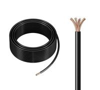Fil THHN - Fil Électrique Toronné En Cuivre Avec Gaine En Nylon | Fil De Construction 600 V For Usage Résidentiel, Commercial Et Industriel | Câble De Raccordement Ignifuge Certifié UL(50ft,6AWG-1C)