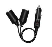 [Fil UL] Chanzon Car 2-Socket Splitter Allume-Cigare 7 Pouces / 18cm 18AWG Cordon d'alimentation 15A Fusible DC Power 12 24 Volt Socket 2 Way Y Adaptateur 2-Way Extension SPT-1 Chargeur