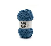 Fil velours 100GR à tricoter PINGO CHENILLE - - certifié Oeko-Tex(...) - Paon Bleu