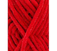 Fil Velours 100gr À Tricoter Pingo Chenille Glitter - Pingouin - Certifié Oeko-Tex. Color : Rouge