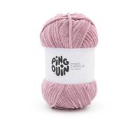 Fil Velours 100gr À Tricoter Pingo Chenille - Pingouin - Certifié Oeko-Tex. Color : Bois De Rose