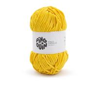 Fil Velours 100gr À Tricoter Pingo Chenille - Pingouin - Certifié Oeko-Tex. Color : Jaune Soleil