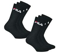 Fila 6 paires chaussettes, éponge Chaussettes de tennis avec logo Ceinture, Noir, 43-46 EU/9-11 UK lot de 6 paires