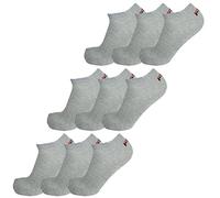 Fila Chaussettes Invisible Sneakers Unisexes, 3 Paires - Chaussettes Courtes, Logo À La Taille, Uni, 35-46 Noir 39-42 (6-8 Uk)
