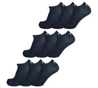 Fila 9 Paire Chaussettes, Invisible Baskets Unisexe, Unicolore, 35-46 (3x 3er