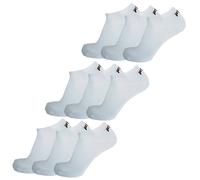 Fila 9 Paire Chaussettes, Invisible Baskets Unisexe, Unicolore, 35-46 (3x 3er