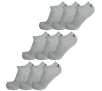 Fila 9 Paire Chaussettes, Invisible Baskets Unisexe, Unicolore, 35-46 (3x 3er