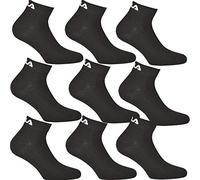 FILA F9300, Chaussettes Mixte Adulte, Lot de 3, Noir, 43/46