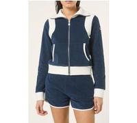 FILA Adriano Fitted Towelling Track Jacket Black Iris-egret Taille: M | Sweatshirts à capuche Outlet | Femme | Le Noir